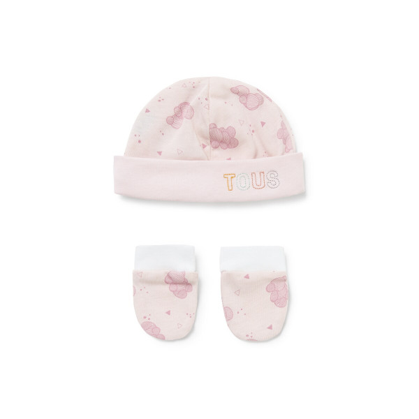 8434134388086-Tous Baby Conjunto Gorro e Luvas Pic Rosa T0-1M.jpg